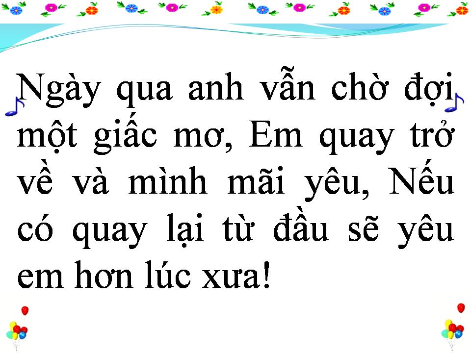 Lời bài hát XIN LỖI EM