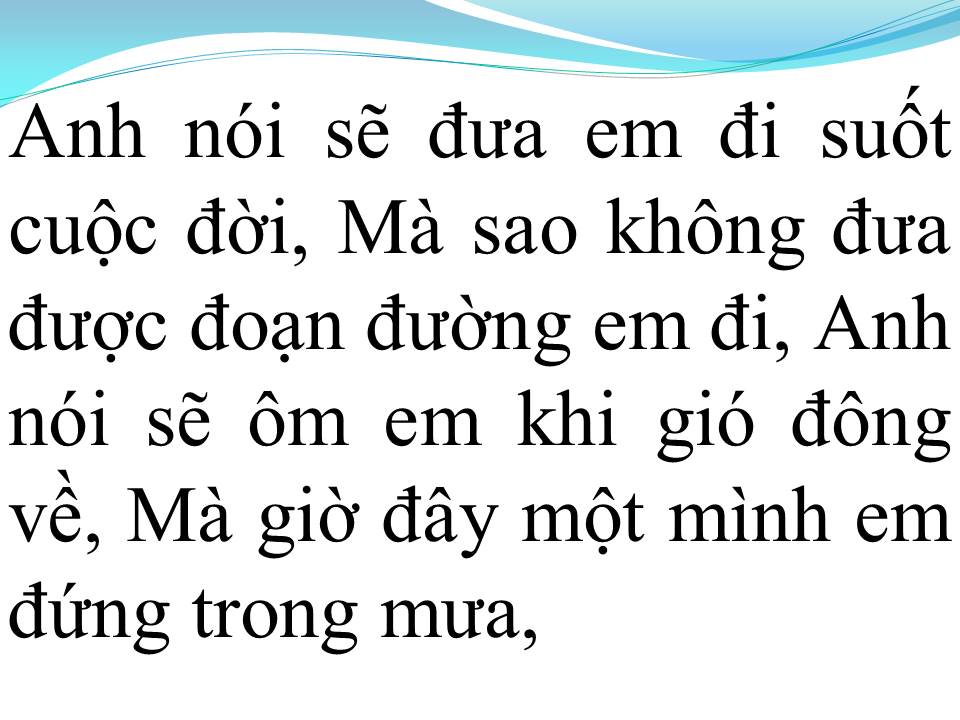 Lời bài hát XIN LỖI TÌNH YÊU