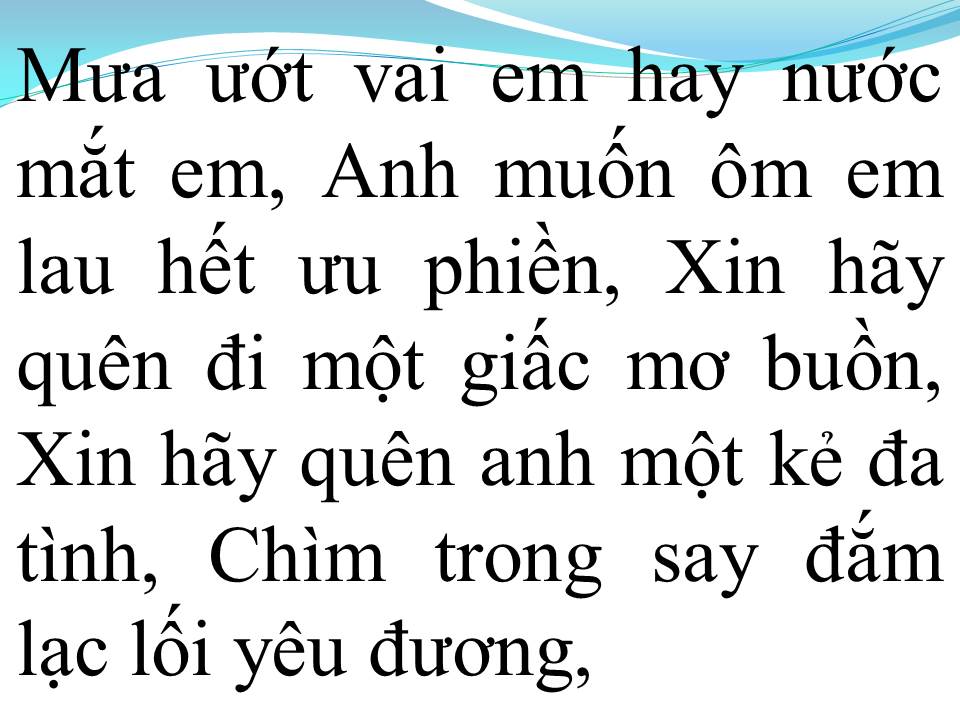 Lời bài hát XIN LỖI TÌNH YÊU