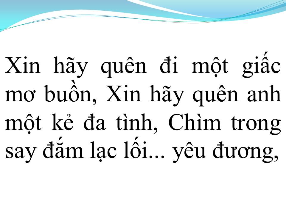 Lời bài hát XIN LỖI TÌNH YÊU