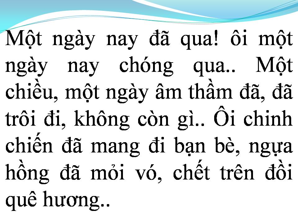 Lời bài hát XIN MẶT TRỜI NGỦ YÊN