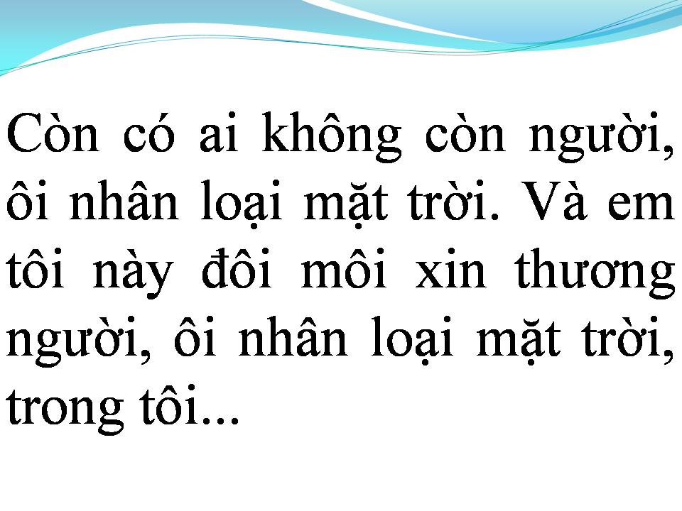 Lời bài hát XIN MẶT TRỜI NGỦ YÊN