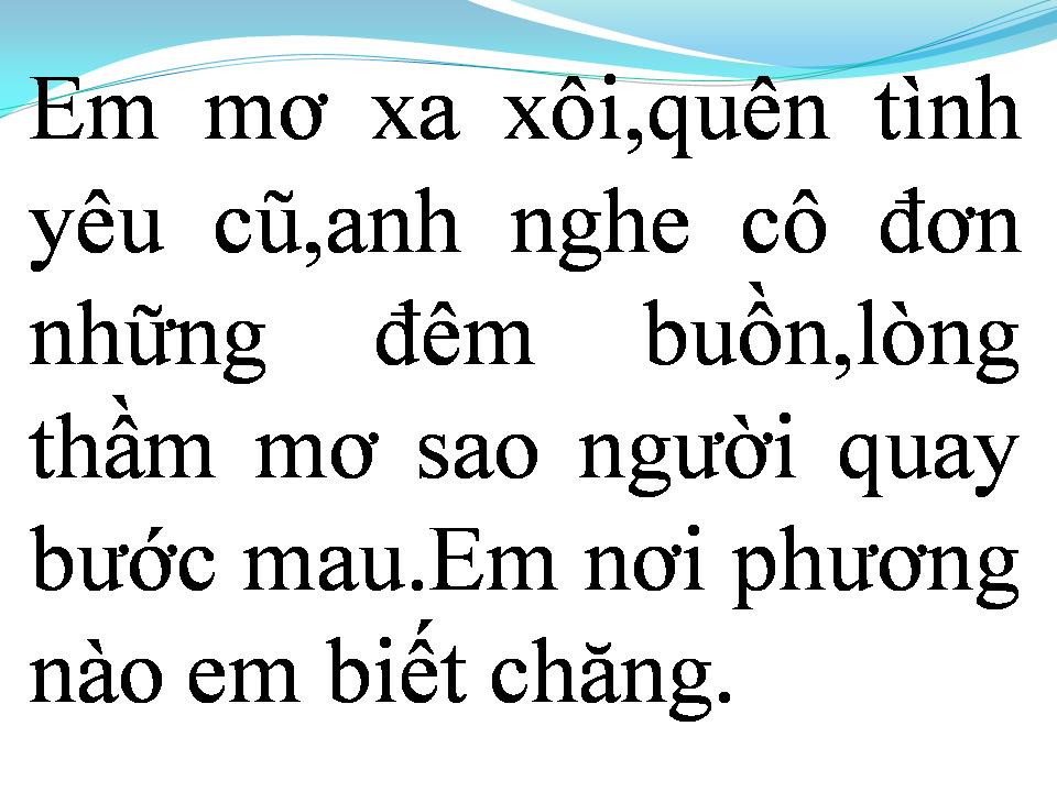 Lời bài hát XIN MƯA NGỪNG RƠI