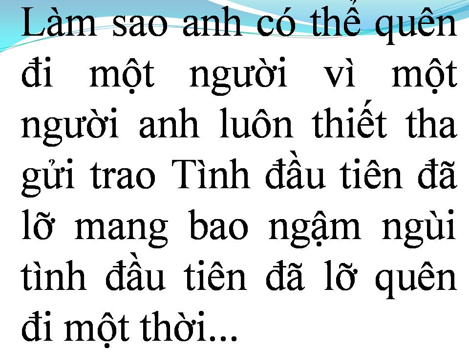Lời bài hát XIN TÌNH YÊU QUAY VỀ