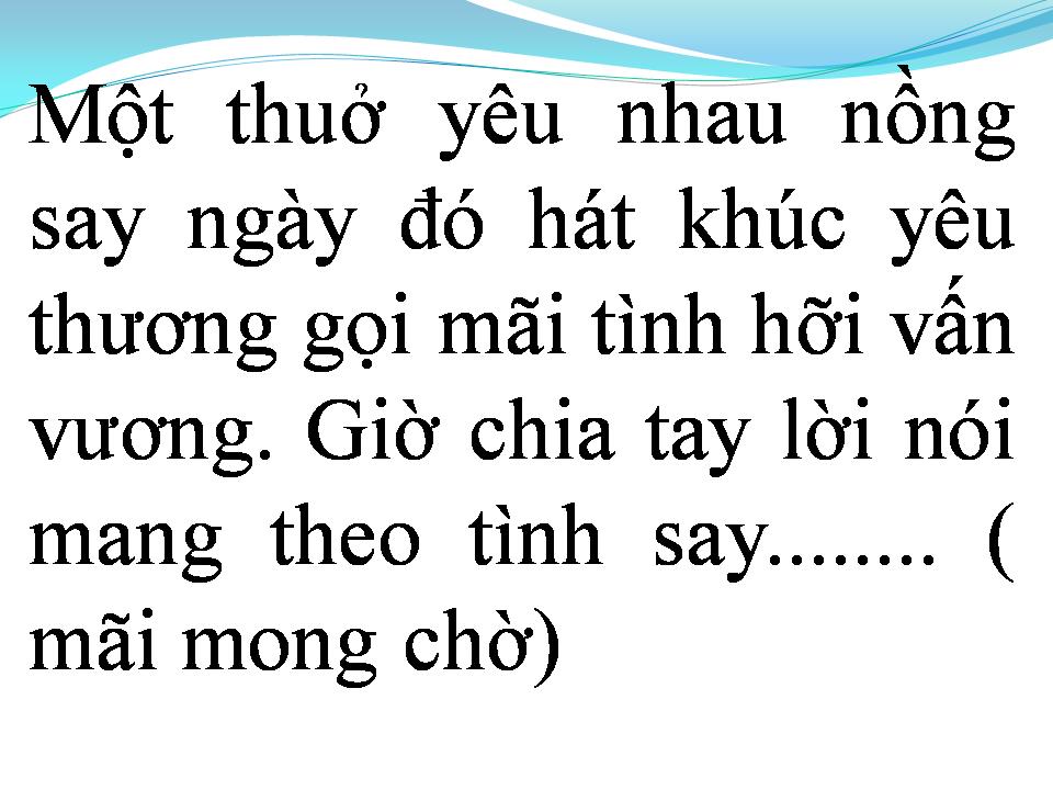 Lời bài hát XIN TÌNH YÊU QUAY VỀ