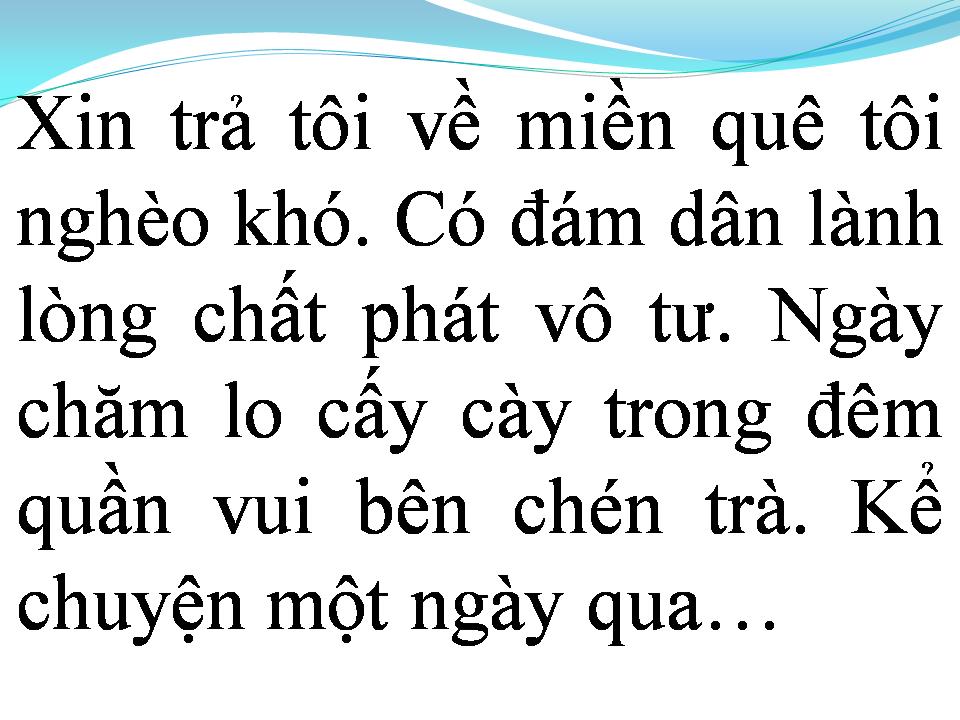 Lời bài hát XIN TRẢ TÔI VỀ