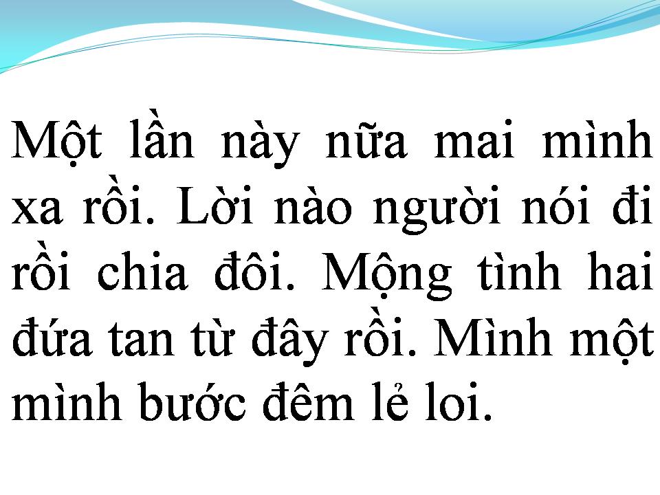Lời bài hát XIN VẪY TAY CHÀO
