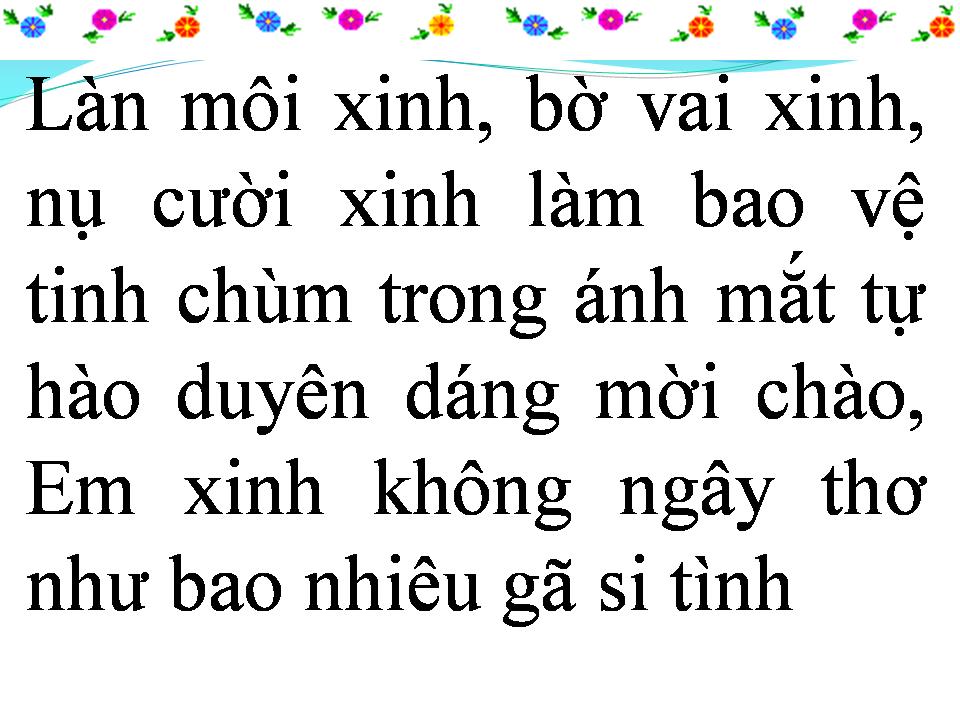 Lời bài hát XINH