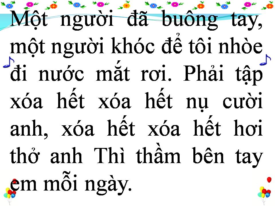 Lời bài hát XÓA