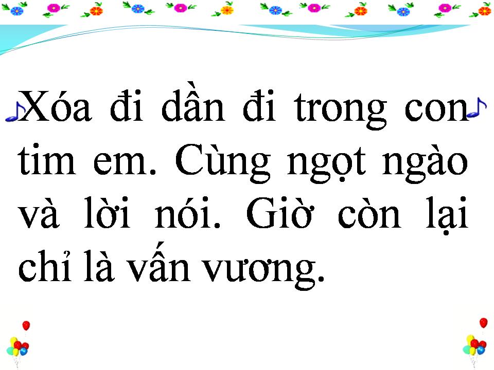 Lời bài hát XÓA