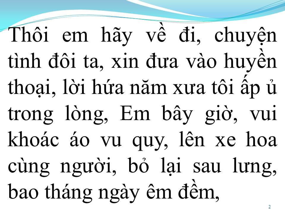 Lời bài hát XUA ĐI HUYỀN THOẠI