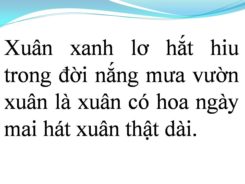 Lời bài hát XUÂN CA