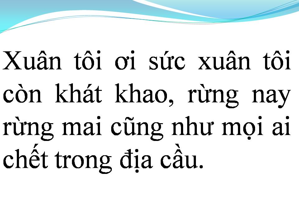 Lời bài hát XUÂN CA