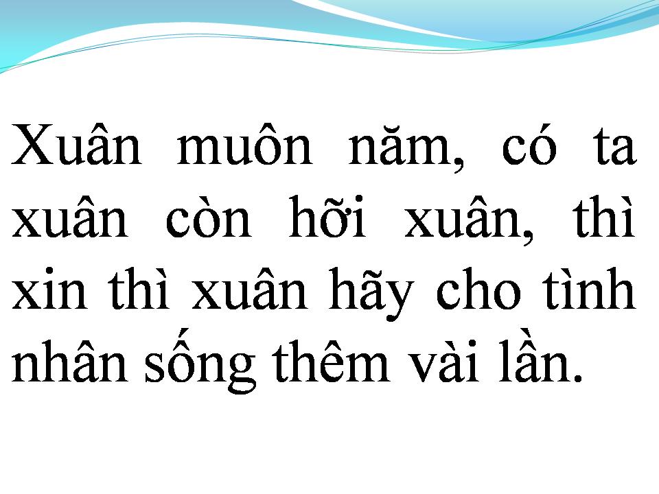 Lời bài hát XUÂN CA