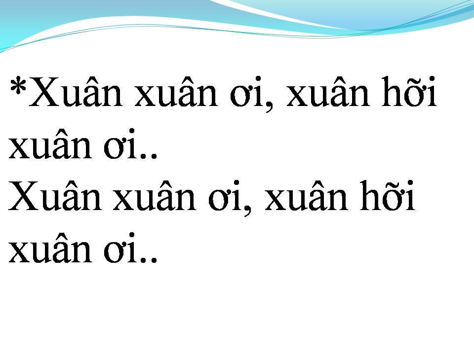 Lời bài hát XUÂN CA