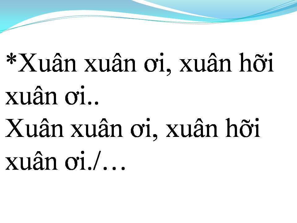 Lời bài hát XUÂN CA