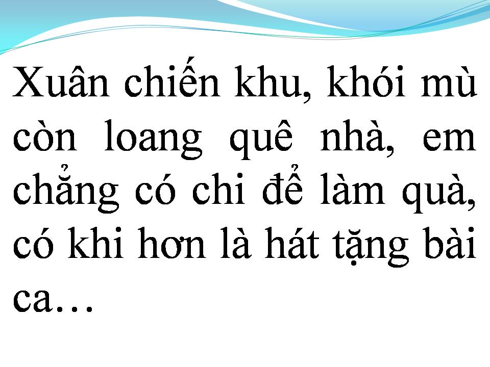 Lời bài hát XUÂN CHIẾN KHU