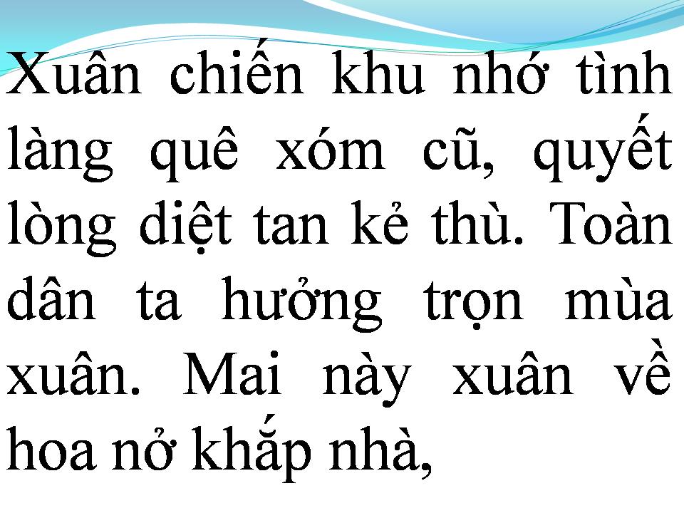 Lời bài hát XUÂN CHIẾN KHU