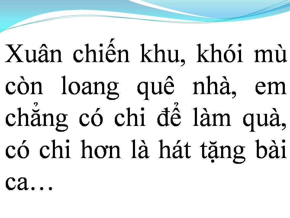 Lời bài hát XUÂN CHIẾN KHU