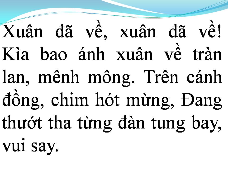 Lời bài hát XUÂN ĐÃ VỀ