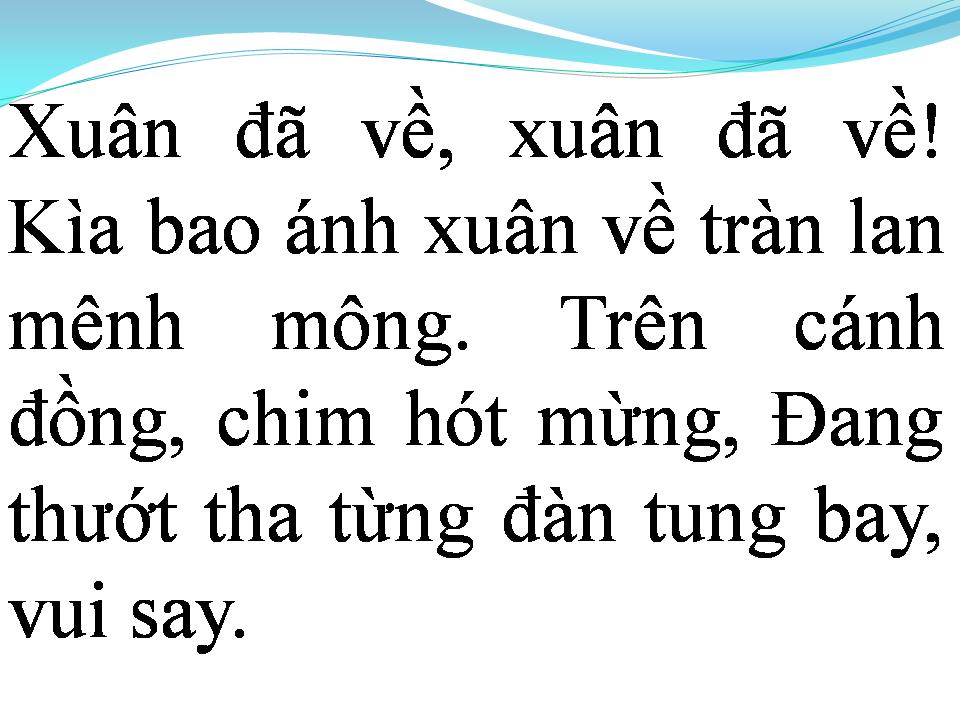 Lời bài hát XUÂN ĐÃ VỀ