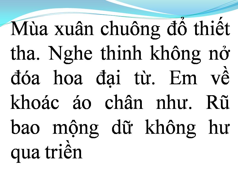 Lời bài hát XUÂN KHÚC