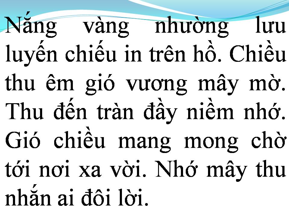 Lời bài hát ƯỚC HẸN CHIỀU THU