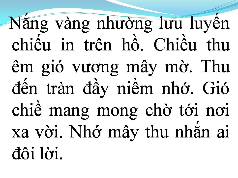 Lời bài hát ƯỚC HẸN CHIỀU THU
