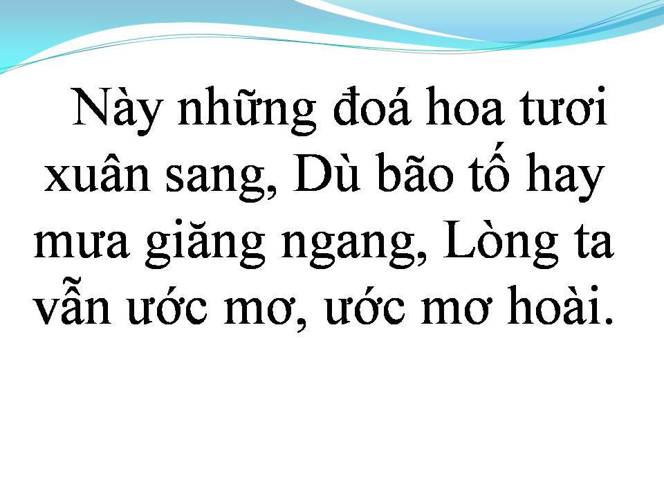 Lời bài hát ƯỚC MƠ
