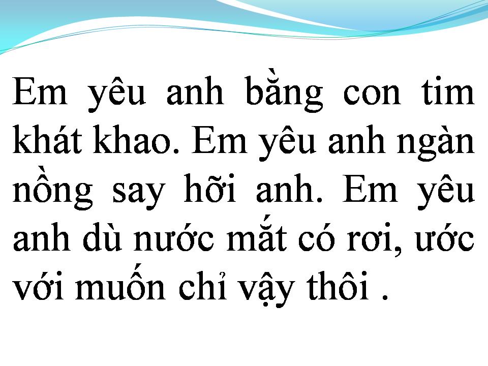 Lời bài hát ƯỚC MƠ CỦA TÔI