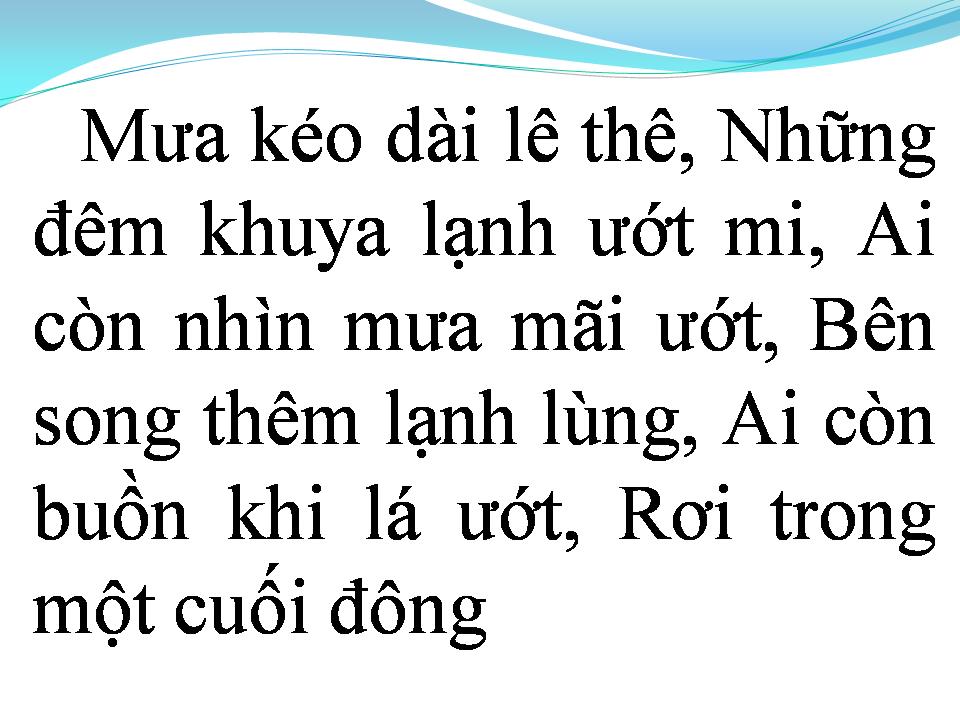 Lời bài hát ƯỚT MI