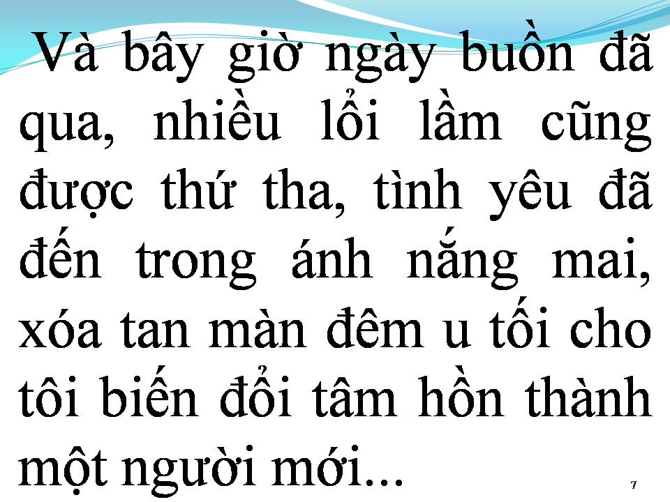 Lời bài hát VÀ CON TIM ĐÃ VUI TRỞ LẠI