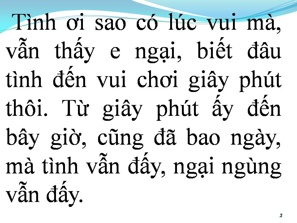 Lời bài hát VÀ EM ĐÃ YÊU