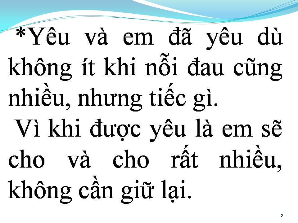 Lời bài hát VÀ EM ĐÃ YÊU