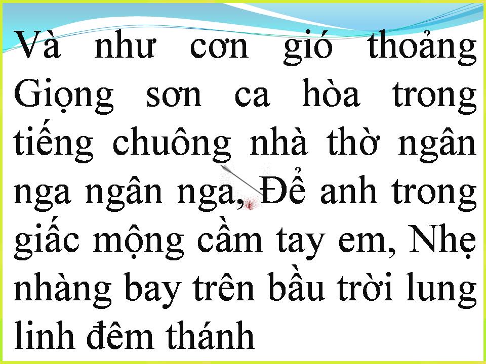 Lời bài hát VÀ NHƯ CƠN GIÓ