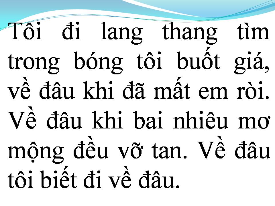 Lời bài hát VÀ NHƯ THẾ EM ĐI