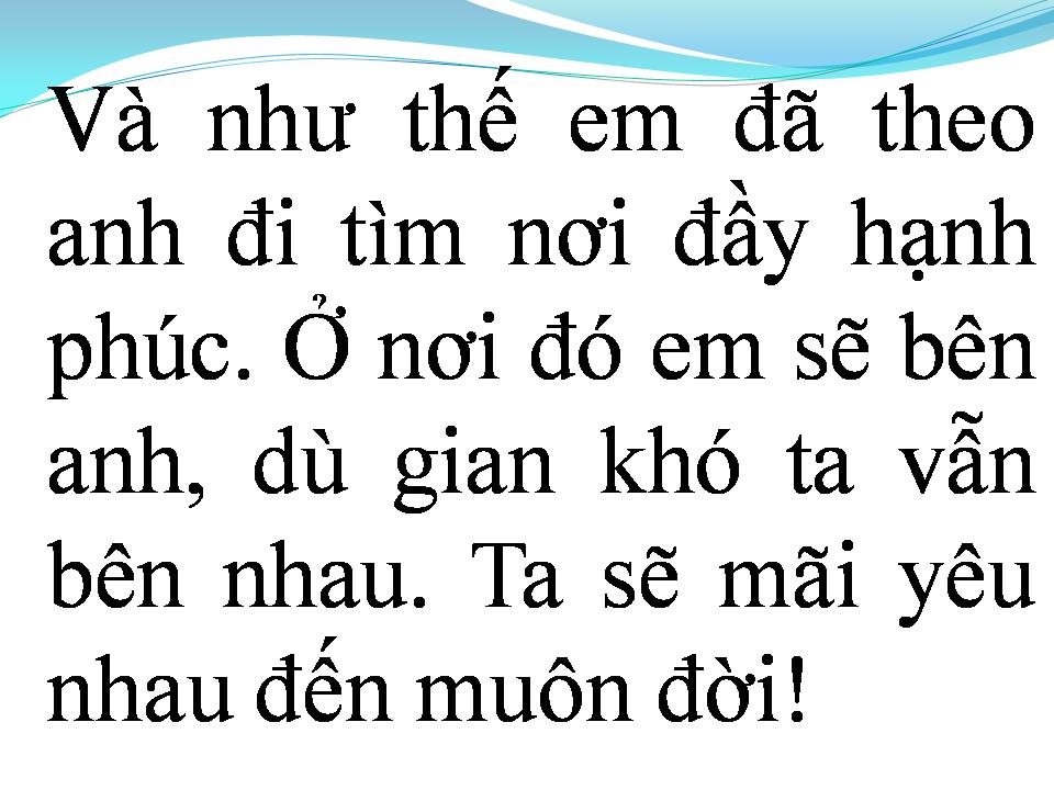 Lời bài hát VÀ NHƯ THẾ TA ĐÃ YÊU NHAU