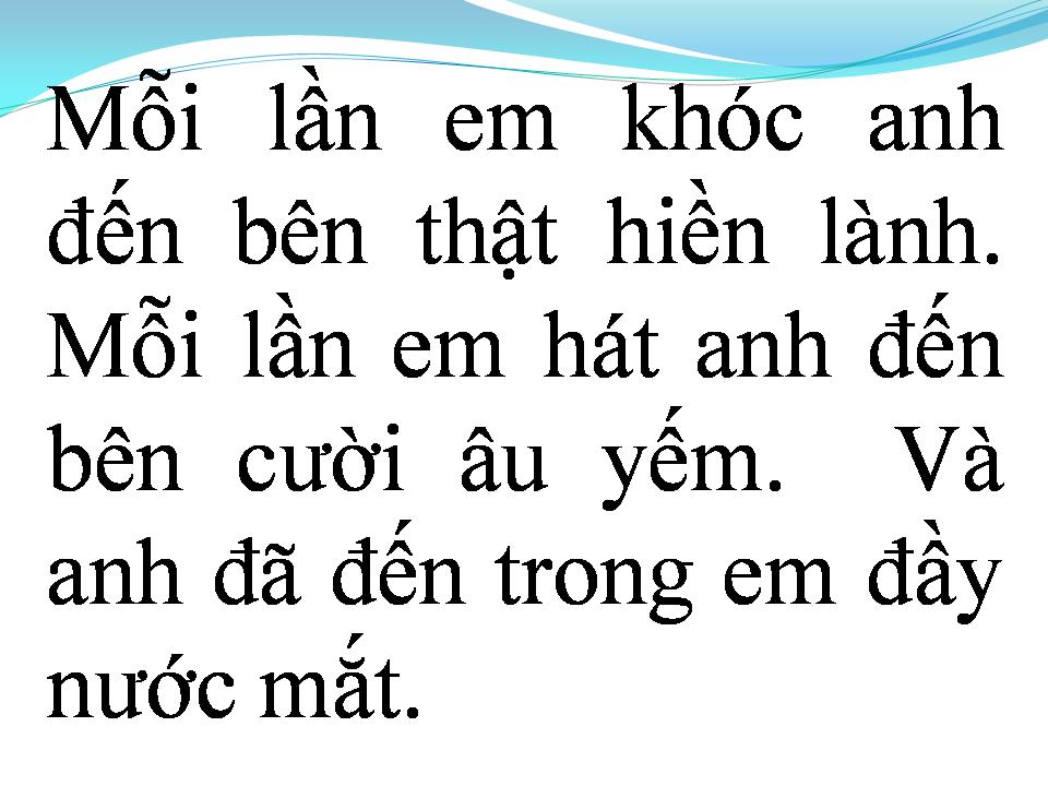 Lời bài hát VÀ NHƯ THẾ TA ĐÃ YÊU NHAU