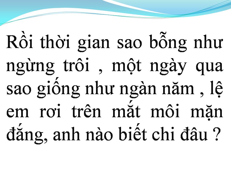 Lời bài hát VAI PHỤ