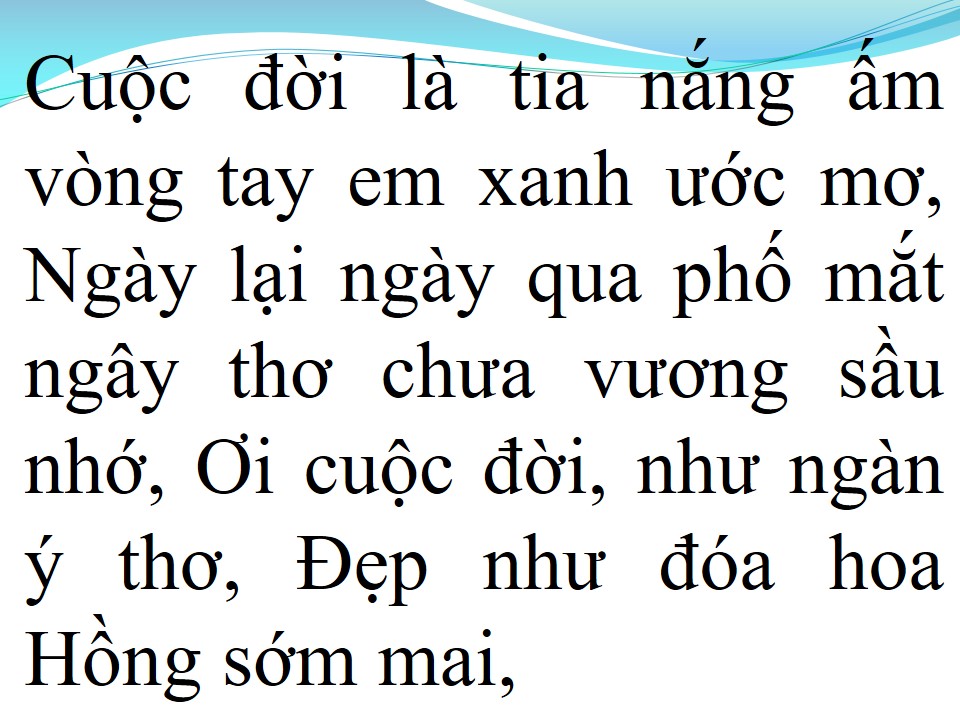 Lời bài hát VÀO ĐỜI