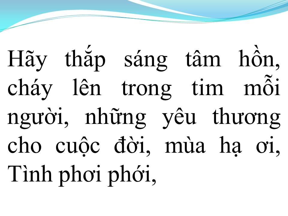 Lời bài hát VÀO HẠ
