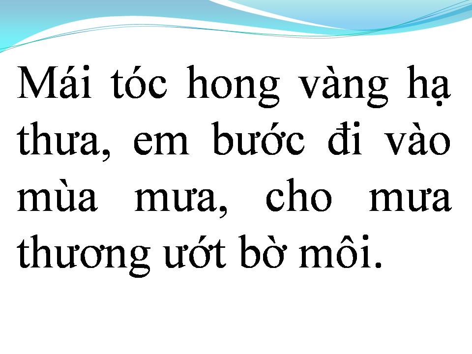 Lời bài hát VÀO MƯA