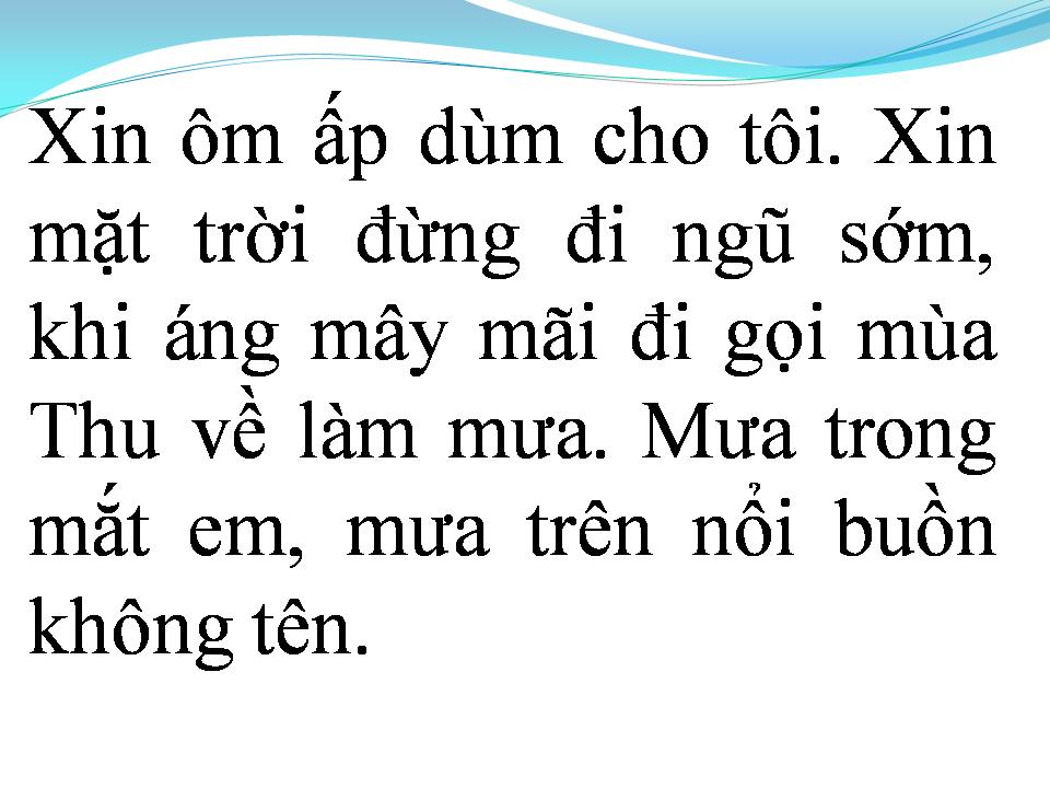 Lời bài hát VÀO MƯA