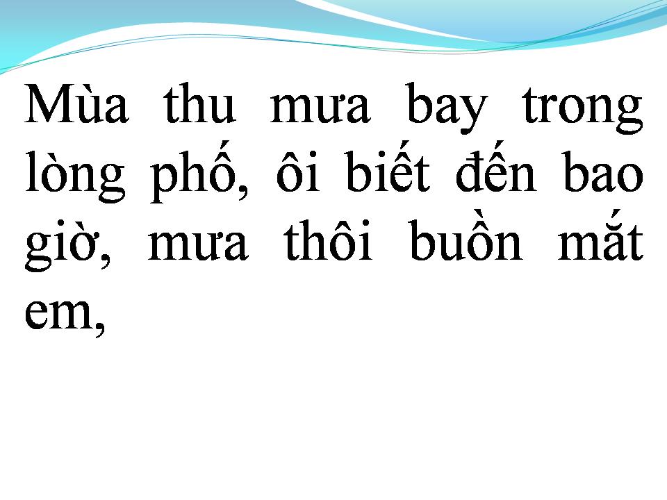 Lời bài hát VÀO MƯA