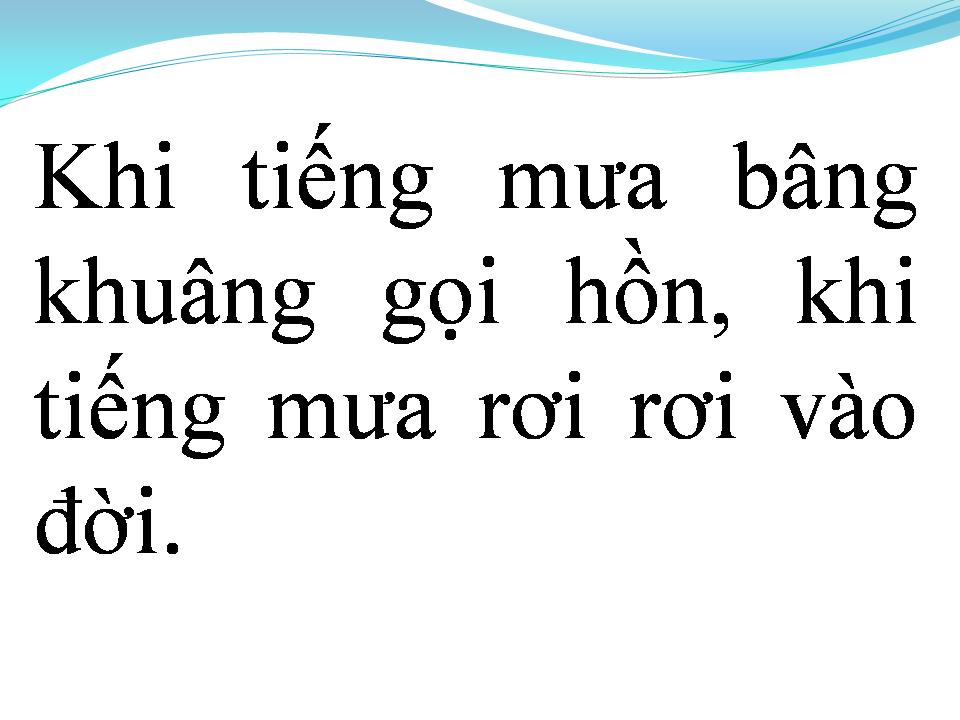 Lời bài hát VÀO MƯA