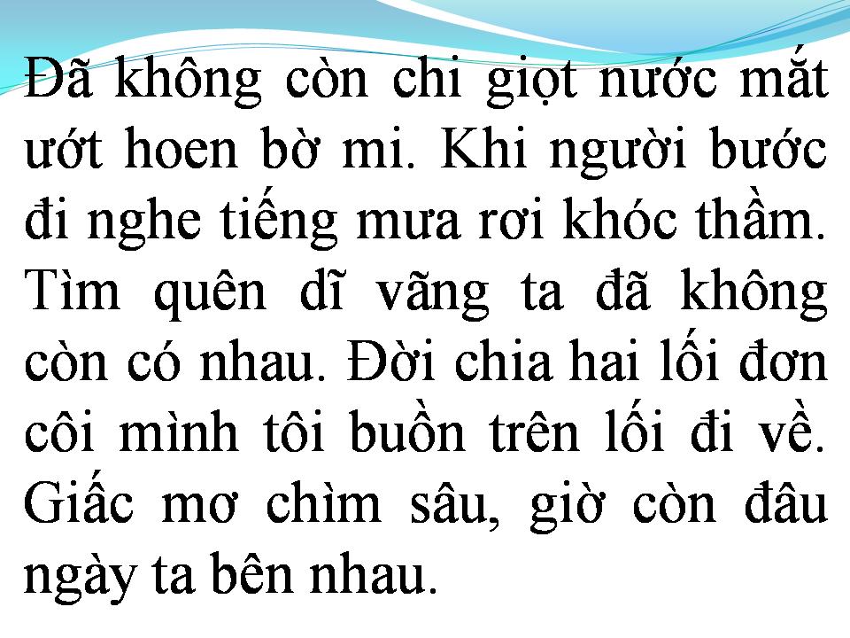 Lời bài hát VẮNG ANH
