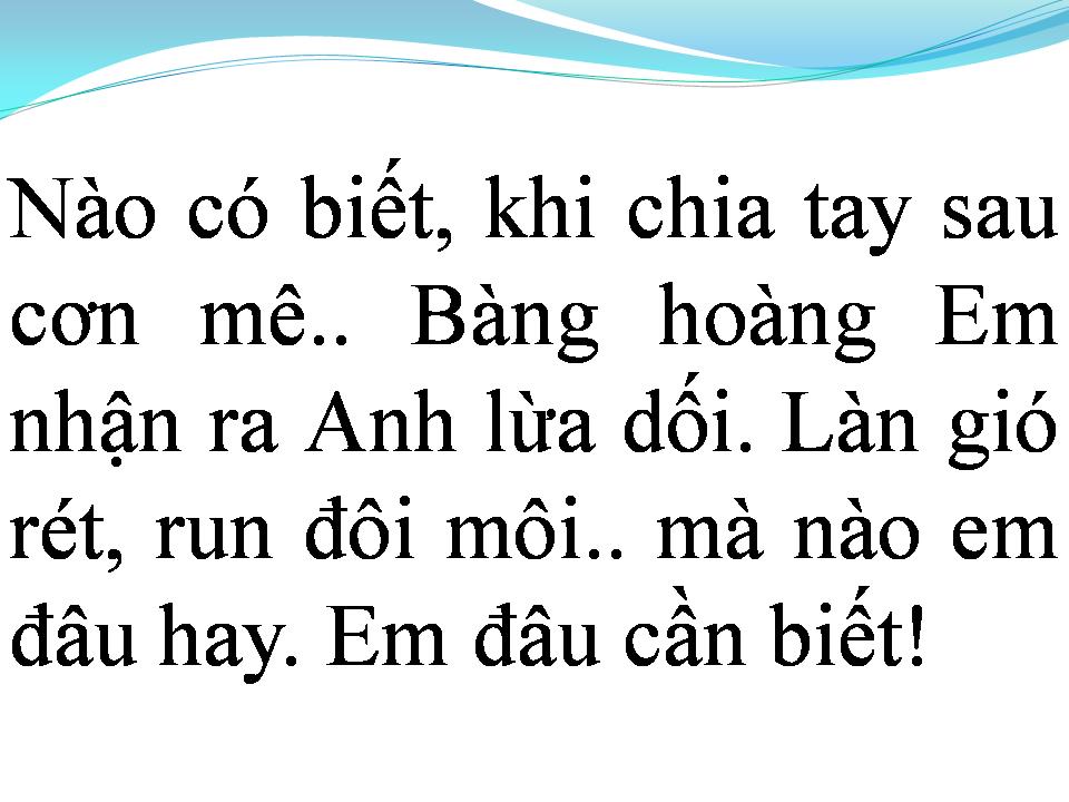 Lời bài hát VẮNG ANH MÙA ĐÔNG