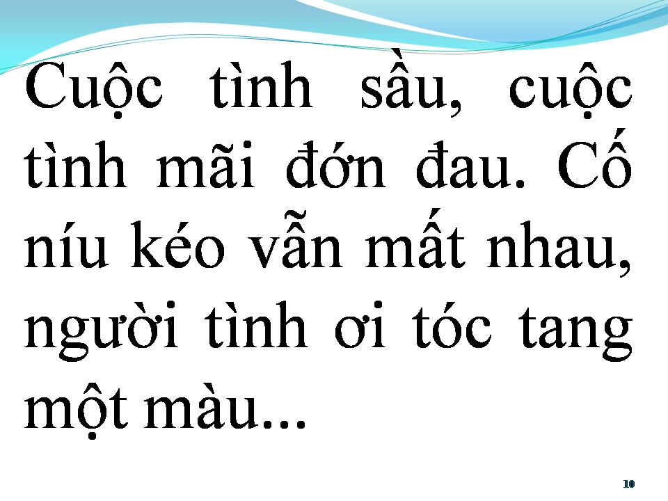 Lời bài hát VẮNG BÓNG NGƯỜI YÊU