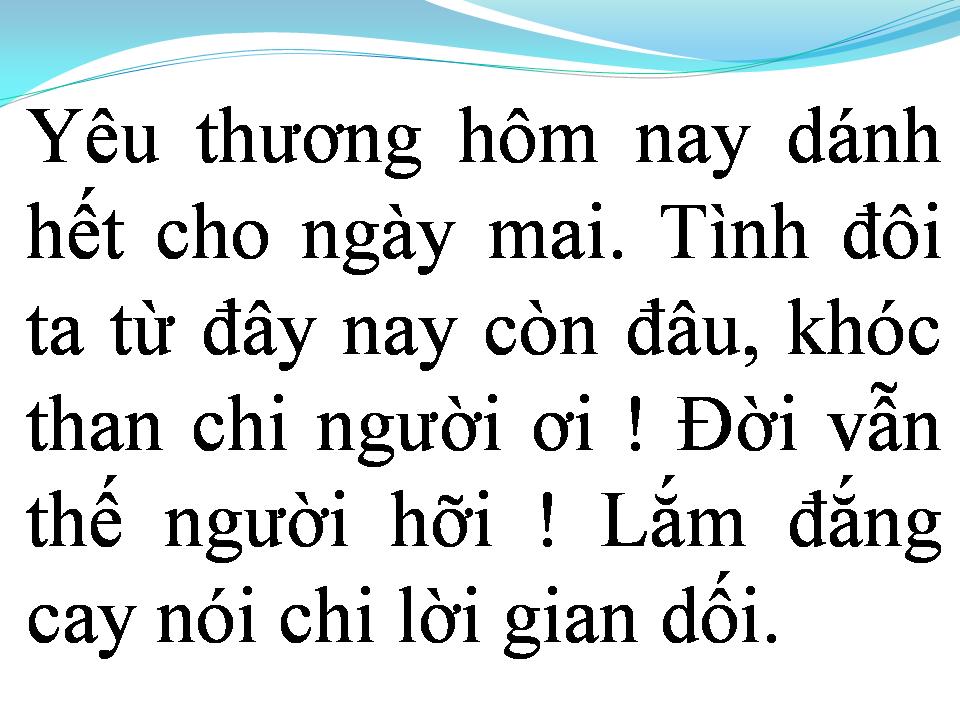 Lời bài hát VẮNG EM TRONG ĐỜI