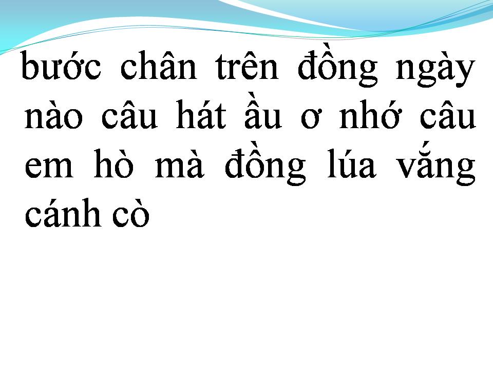 Lời bài hát VẮNG EM VẮNG MÃI CÂU HÒ